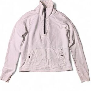 Abercrombie & Fitch White Quarter-Zip SZ Small.